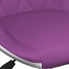 vidaXL Chaise de bureau pivotante Violet et blanc Similicuir