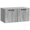 vidaXL Meuble TV mural Sonoma gris 59,5 x 31 x 30 cm Bois d'ing&eacute;nierie