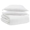 vidaXL Ensemble de Duvet avec oreiller 3 pc Blanc Plume de canard