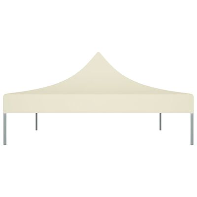 vidaXL Toit de tente de réception 4x3 m Crème 270 g/m²