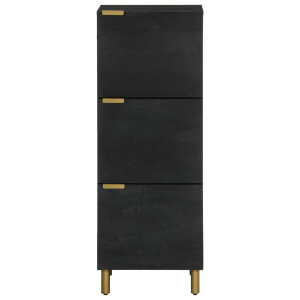 vidaXL Buffet noir 40x33x110 cm bois d'ing&eacute;nierie