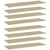 vidaXL Panneaux biblioth&egrave;que 8 pcs Ch&ecirc;ne sonoma 100x30x1,5cm Agglom&eacute;r&eacute;