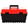 vidaXL Boîte à outils Plastique 462x256x242 mm Rouge