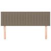 vidaXL T&ecirc;tes de lit 2 pcs Taupe 72x5x78/88 cm Tissu