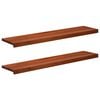 vidaXL Appuis de fen&ecirc;tre 2 pc Marron 110 x 25 x 2 cm