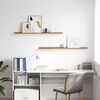 vidaXL &Eacute;tag&egrave;re Murale 2 pcs Beige 115 x 9 x 3 cm Bois d'ing&eacute;nierie