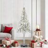 vidaXL Sapin de Noël avec 300 LED Blanc 180 cm PE et Acier