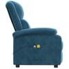 vidaXL Fauteuil &eacute;lectrique de massage Bleu Velours