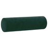 vidaXL Coussins décoratifs lot de 2 Vert foncé Ø15x50 cm Velours