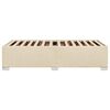 vidaXL Cadre de lit sans matelas cr&egrave;me 90x200 cm tissu