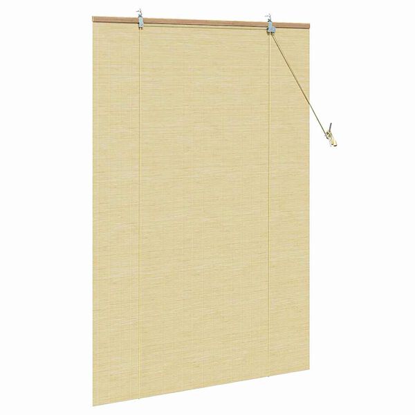 vidaXL Store enrouleur avec des rideaux Nature 110 x 160 cm Bambou