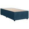 vidaXL Sommier &agrave; lattes de lit avec matelas bleu 90x200 cm velours