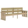 vidaXL Ensemble &agrave; manger de jardin 3 pcs Bois de pin impr&eacute;gn&eacute;