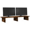 vidaXL Support de moniteur ch&ecirc;ne fum&eacute; 100x27x15 cm bois d'ing&eacute;nierie