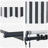 vidaXL Auvent R&eacute;tractable Anthracite et blanc 400 x 200 cm
