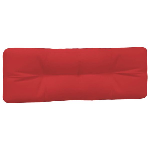 vidaXL Coussins de palette lot de 5 rouge tissu