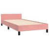 vidaXL Cadre de lit sans matelas rose 100x200 cm velours