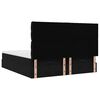 VidaXL Cadre de lit ottoman avec matelas noir 180x200cm velours
