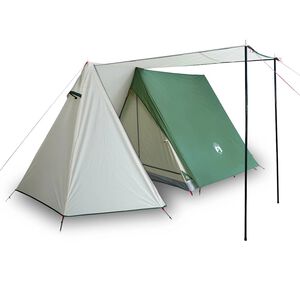 vidaXL Tente de camping 3 personnes vert imperm&eacute;able