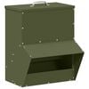 vidaXL Mangeoire pour poules Vert olive 20 x 25 x 35 cm