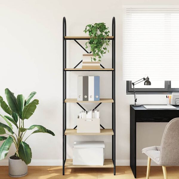 vidaXL &Eacute;tag&egrave;re Ch&ecirc;ne Sonoma 60 x 30 x 183 cm Bois d'ing&eacute;nierie