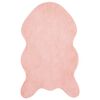 vidaXL Tapis en Fourrure Synthétique de Lapin Olite Rose 50 x 80 cm