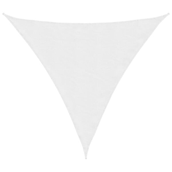 vidaXL Voile de parasol tissu oxford triangulaire 3x3x3 m blanc
