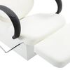 vidaXL Chaise de salon avec lavabo Noir et blanc Similicuir