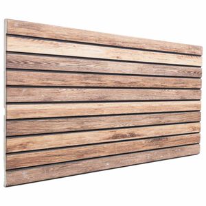 vidaXL Panneaux muraux 5 pc 100 x 50 cm Marron Clair Mousse EPS