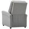 vidaXL Fauteuil de massage Gris clair Tissu