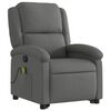 vidaXL Fauteuil de massage inclinable Gris fonc&eacute; Tissu