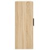 vidaXL Armoires murales 2 pcs ch&ecirc;ne sonoma bois d'ing&eacute;nierie