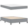 vidaXL Lit &agrave; ressorts avec matelas Gris clair 140 x 190 cm tissu