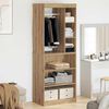 vidaXL Armoire avec &eacute;tag&egrave;re Ch&ecirc;ne artisanal 77 x 48 x 102 cm