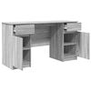 vidaXL Bureau Sonoma gris 140 x 49 x 76 cm Bois d'ingénierie