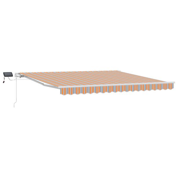 vidaXL Auvent R&eacute;tractable avec Multicolore 400 &times;300 cm tissu