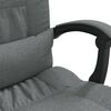 vidaXL Fauteuil de massage inclinable de bureau Gris fonc&eacute; Tissu