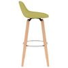 vidaXL Tabourets de bar lot de 2 vert tissu