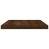 vidaXL &Eacute;tag&egrave;res murales 4 pcs ch&ecirc;ne marron 40x20x1,5cm bois ing&eacute;nierie