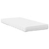vidaXL Lit de jour avec matelas cire marron 100x200 cm bois pin massif