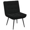 vidaXL Chaise de relaxation noir 64x74x84 cm velours