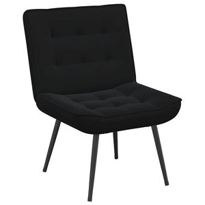 vidaXL Chaise de relaxation noir 64x74x84 cm velours