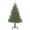 vidaXL Sapin de No&euml;l avec 300 LED avec support Vert 210 cm PVC