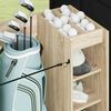vidaXL Armoire de Golf avec roue Uni Ch&ecirc;ne Sonoma 90 x 45 x 98 cm