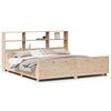 vidaXL Lit bibliothèque sans matelas 180x200 cm bois massif