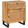 vidaXL Cabinet de chevet Naturel 50 x 33 x 60 cm Bois de mangue massif