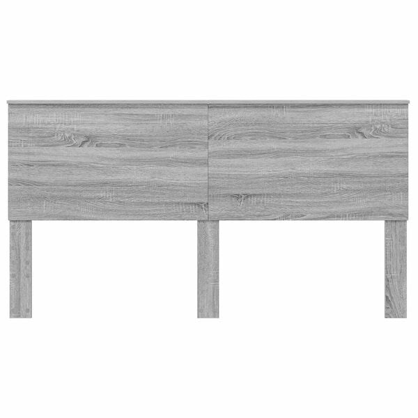 vidaXL T&ecirc;te de lit Gris Sonoma 200 cm Bois d'ing&eacute;nierie
