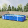 vidaXL B&acirc;che de piscine gris clair 999x500 cm g&eacute;otextile polyester