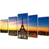Set de toiles murales imprim&eacute;es Tour Eiffel 100 x 50 cm