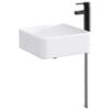 vidaXL Lavabo de salle de bains Noir Mat 36,5 x 36,5 x 13 cm m&eacute;tal